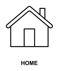 home icon illustration on transparent background