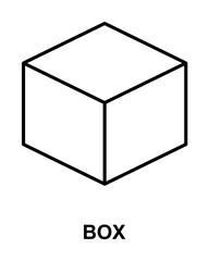 box icon illustration on transparent background