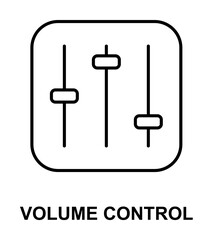 volume control icon illustration on transparent background