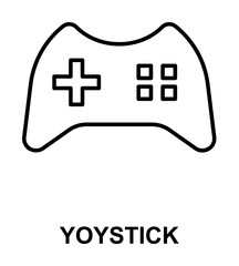 Obraz premium joystick icon illustration on transparent background