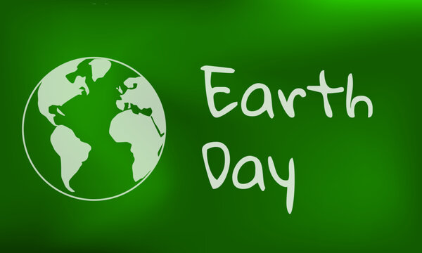 Vector illustration of the globe for Earth Day.