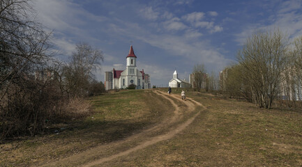 Church on Kamennaya Gorka in Minsk. Belarus