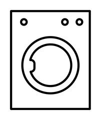 washing machine icon illustration on transparent background
