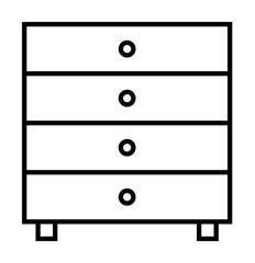 cupboard icon illustration on transparent background