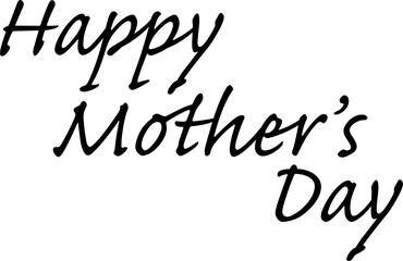 Close-up of happy mothers day text 