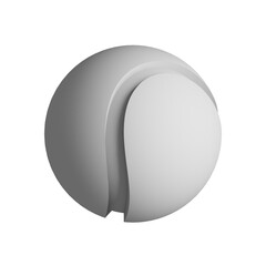 Sphere icon design element. Isometric ball, business presentation infographic object.