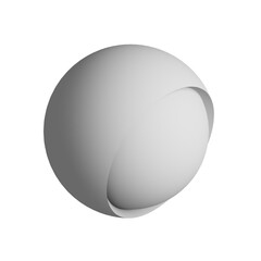 Sphere icon design element. Isometric ball, business presentation infographic object.