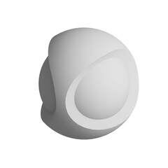 Sphere icon design element. Isometric ball, business presentation infographic object.