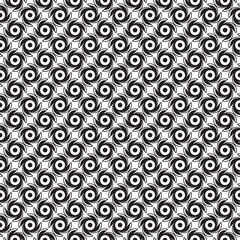 Vector seamless models. Modern stylish texture. Composition from regularly repeating geometrical element. Monochrome, simple. Vector illustrations.