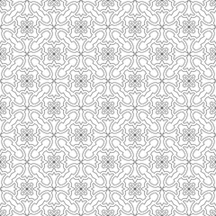 Fototapeta premium Vector seamless pattern. Modern stylish texture. Monochrome, linear abstract background.