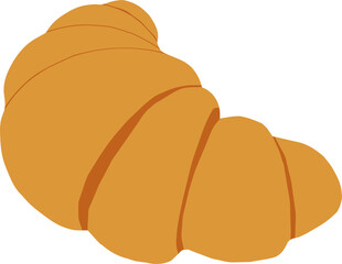 Croissant bread icon.	