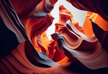 antelope canyon style background design created using Generative AI