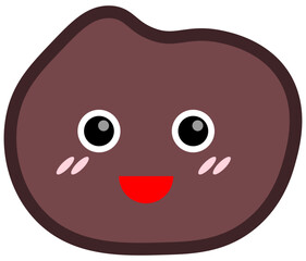 Smile shape icon. Vector illustration.	