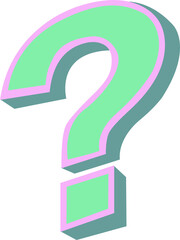 Vector of question mark symbol