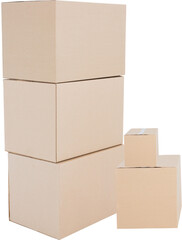 Stack of cardboard boxes