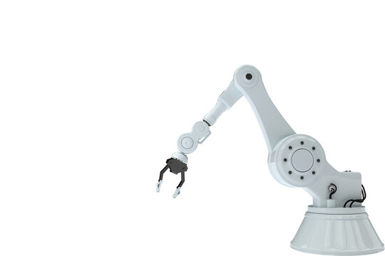 Illustration of robotic hand machinery