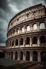 Fototapeta premium The Colosseum in Rome Italy, generative artificial intelligence