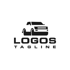 Truck logo vector art, graphic and icon on white background. use for car logo