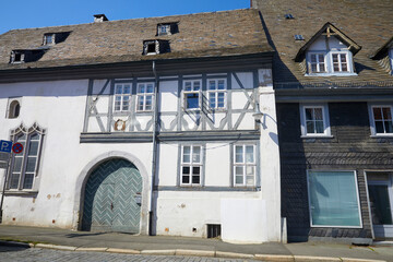 Altstadt-Impressionen in Goslar, Norddeutschland, Niedersachsen.