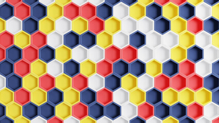 colorful hexagon pattern abstract bakcground