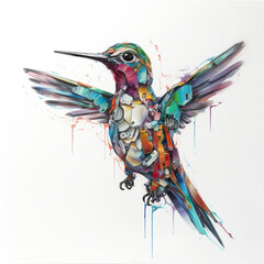 Obraz premium humming bird