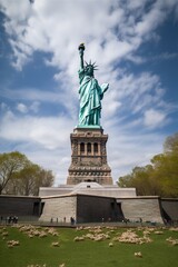 Fototapeta premium The Statue of Liberty in New York USA , generative artificial intelligence 