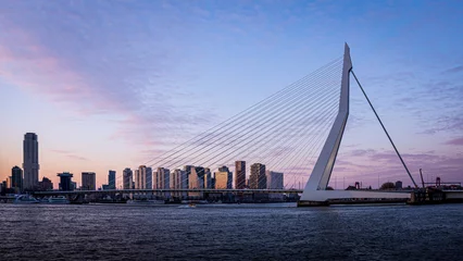Papier Peint photo Pont Érasme Erasmusbrug Rotterdam