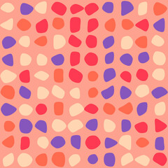 Vector abstract art blob pattern background. Modern liquid splashes of geometric shapes