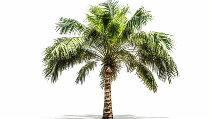 Obraz premium areca palm tree isolated on white Generative AI