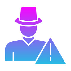 Outsider Glyph Gradient Icon