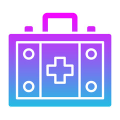 First aid kit Glyph Gradient Icon