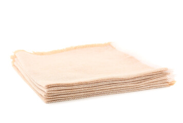 New napkins isolated on white background
