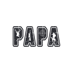  Hunting dad vector