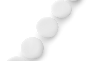 Blank badges isolated on white background