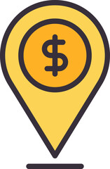 Obraz premium pin icon