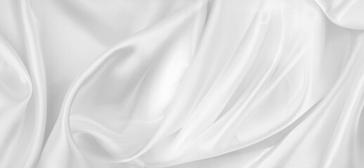 White silk fabric