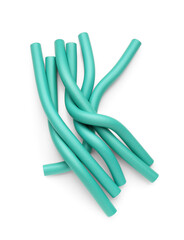 Hair curlers isolated on white background