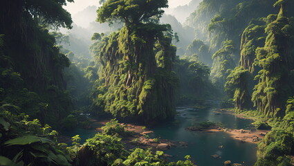 Rain Forest, Generated AI