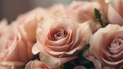 light pink rose flowers