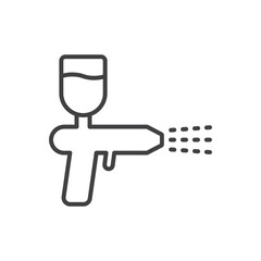 Airbrush Icon - Paint Gun Icon - Spray Gun Icon