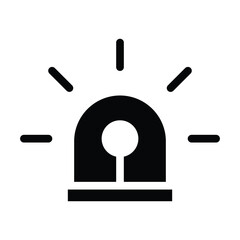 siren solid icon illustration vector graphic