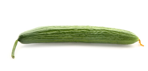 Fresh cucumber isolated on white background