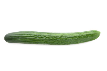 Fresh cucumber isolated on white background