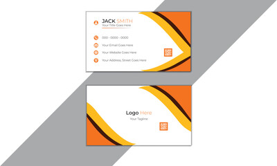 Simple and clean design with a logo and a place for a photo. Creative layout corporate identity.