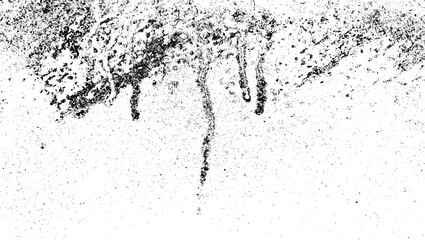 Black ink splat texture grunge 3 PNG. 