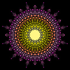 Colorful Mandala, colorful shapes, color, geometric shapes, art, geometric designs