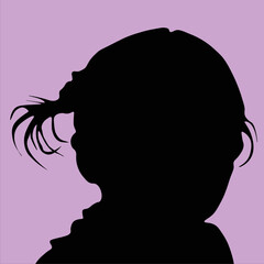 baby girl on a pink background vector