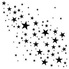 Stars background vector silhouette. Galaxy shine. Celestial sparkles.