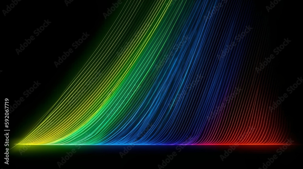 Aufkleber Dark Multicolor modern elegant backdrop. Modern abstract illustration with gradient. Background for a cell phone. Generative ai