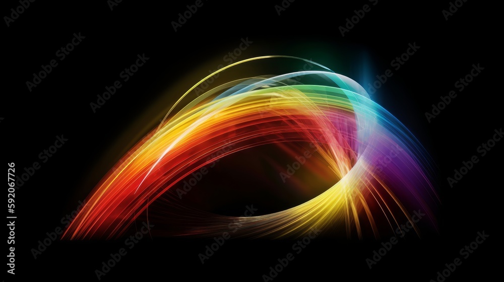 Poster Dark Multicolor modern elegant backdrop. Modern abstract illustration with gradient. Background for a cell phone. Generative ai